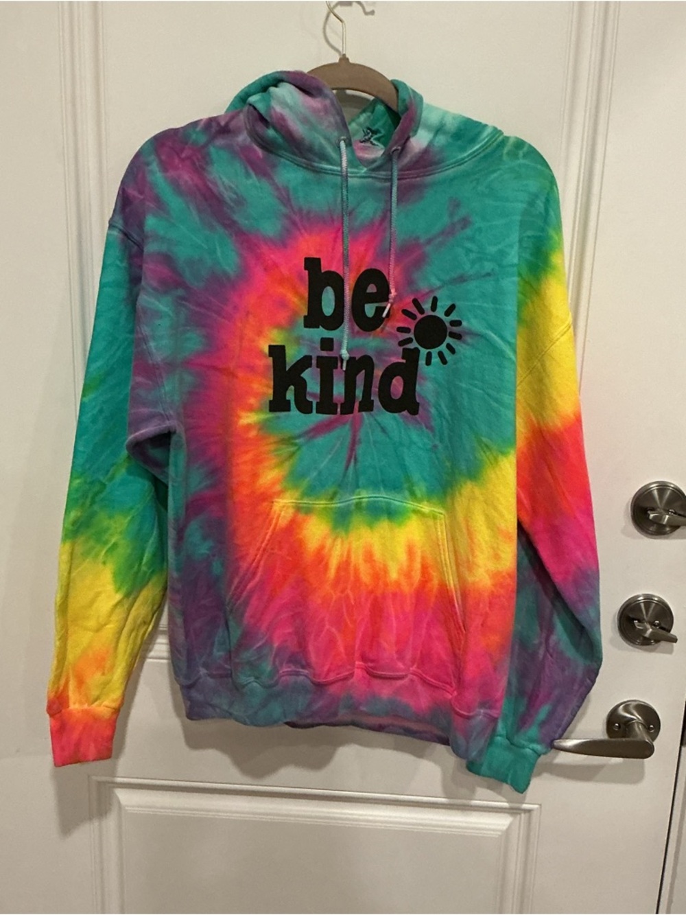 Tie-Dye Rainbow Spiral Hoodie - Multicolor